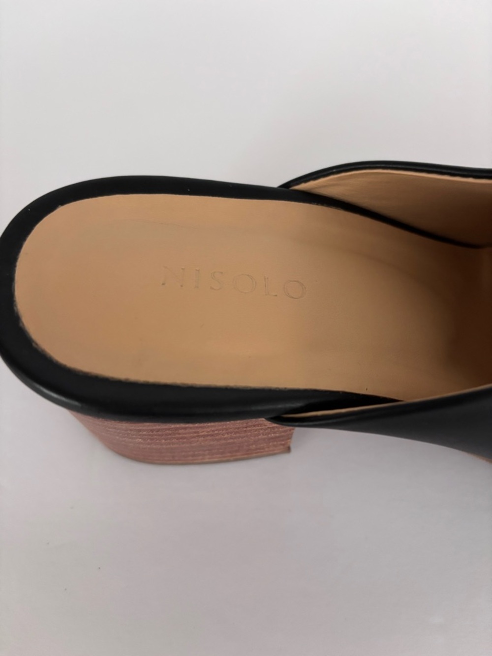 Nisolo Black Leather Mule with Block Heel | 8.5 | EUC | Contemporary | Leather - Picture 3 of 5
